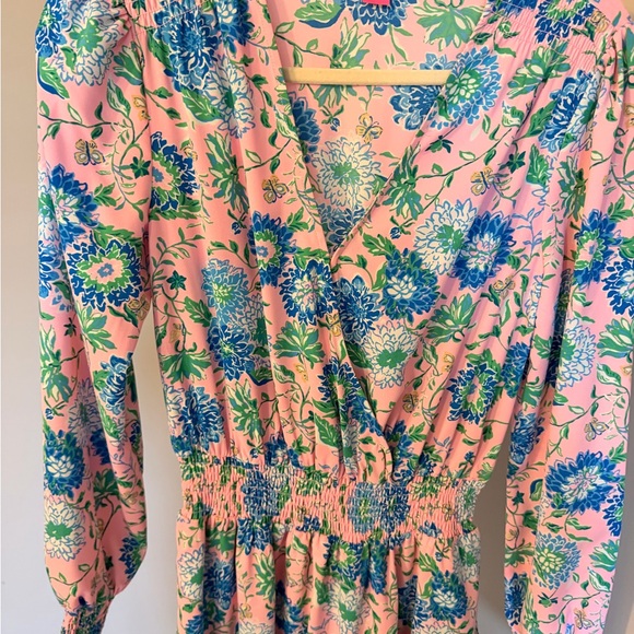 Lilly Pulitzer Pink and Blue Floral Mini Dress - Picture 3 of 6